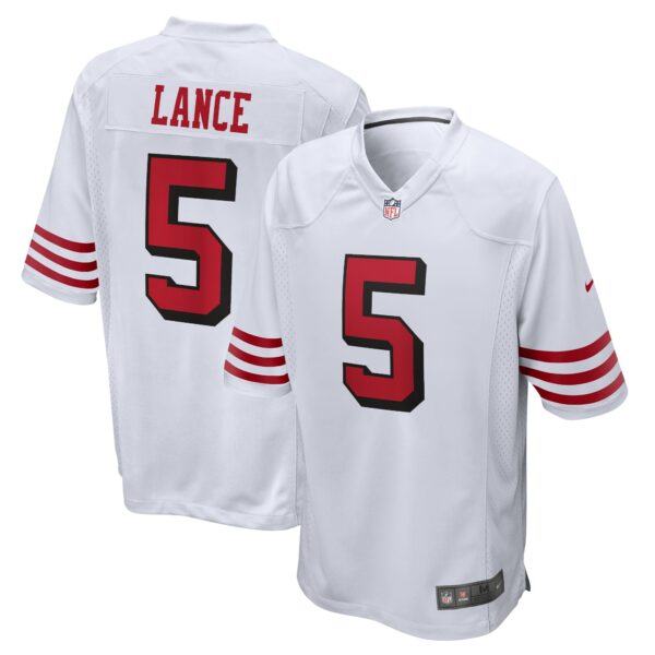 Men’s San Francisco 49ers Trey Lance Nike White Alternate Game Jersey