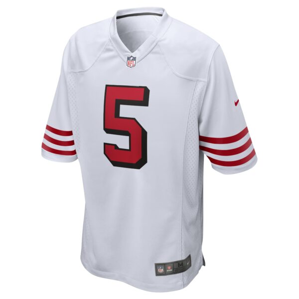 Men’s San Francisco 49ers Trey Lance Nike White Alternate Game Jersey