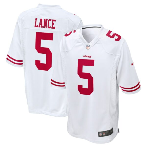 Men’s San Francisco 49ers Trey Lance Nike White Game Jersey