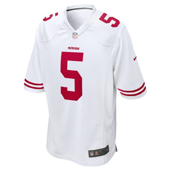 Men’s San Francisco 49ers Trey Lance Nike White Game Jersey