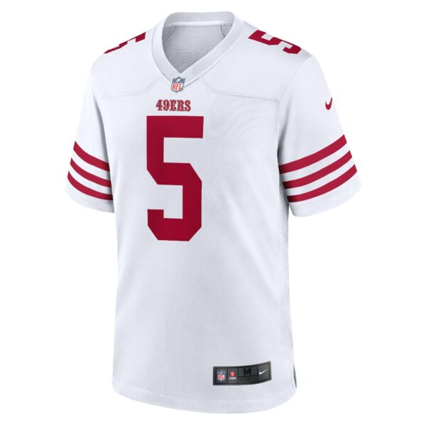 Men’s San Francisco 49ers Trey Lance Nike White Player Game Jersey