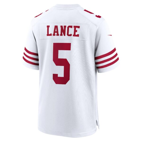 Men’s San Francisco 49ers Trey Lance Nike White Player Game Jersey