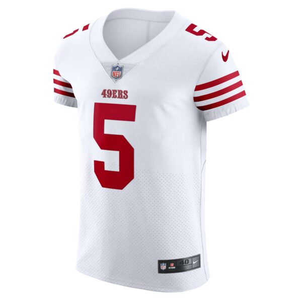 Men’s San Francisco 49ers Trey Lance Nike White Vapor Elite Jersey