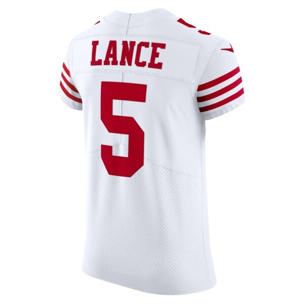 Men’s San Francisco 49ers Trey Lance Nike White Vapor Elite Jersey