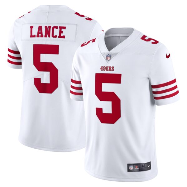 Men’s San Francisco 49ers Trey Lance Nike White Vapor Limited Jersey