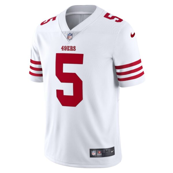 Men’s San Francisco 49ers Trey Lance Nike White Vapor Limited Jersey