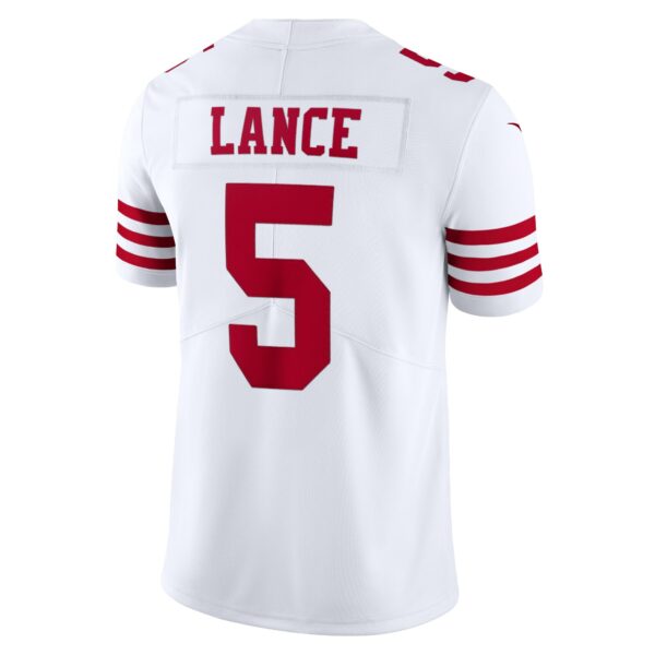 Men’s San Francisco 49ers Trey Lance Nike White Vapor Limited Jersey