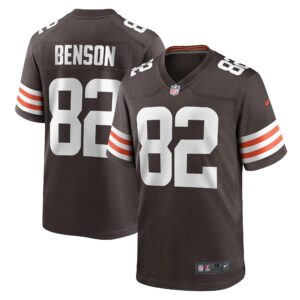 Men's Cleveland Browns Trinity Benson Nike Brown Team Game Jersey