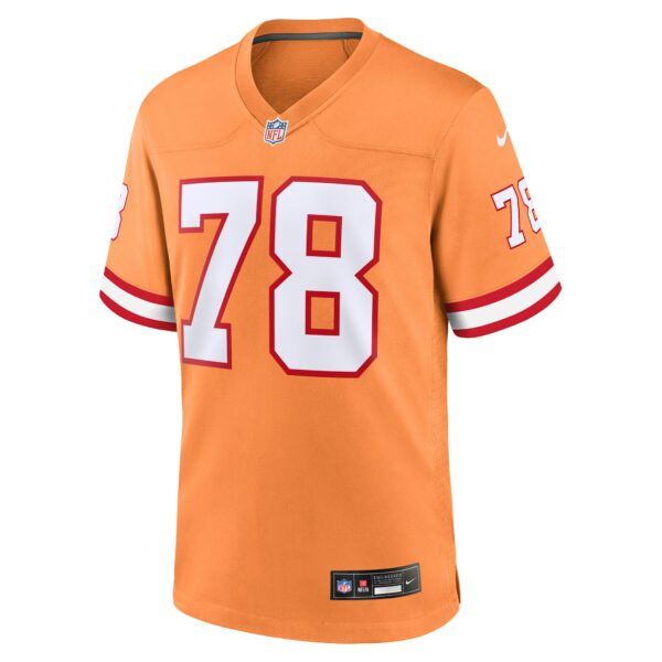 Men’s Tampa Bay Buccaneers Tristan Wirfs Nike Orange Throwback Game Jersey