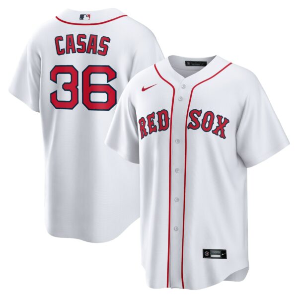 Men’s Boston Red Sox Triston Casas Nike White Home Replica Jersey