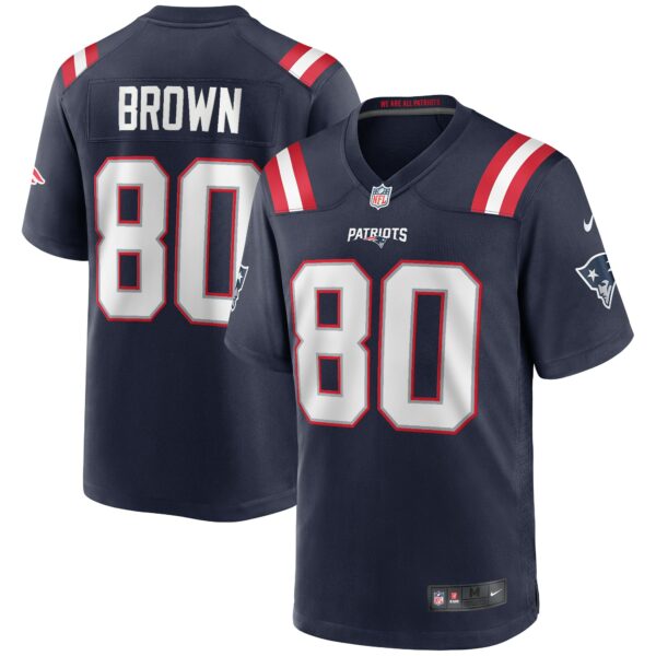 Men’s New England Patriots Troy Brown Nike Navy Game Retired Player Jersey