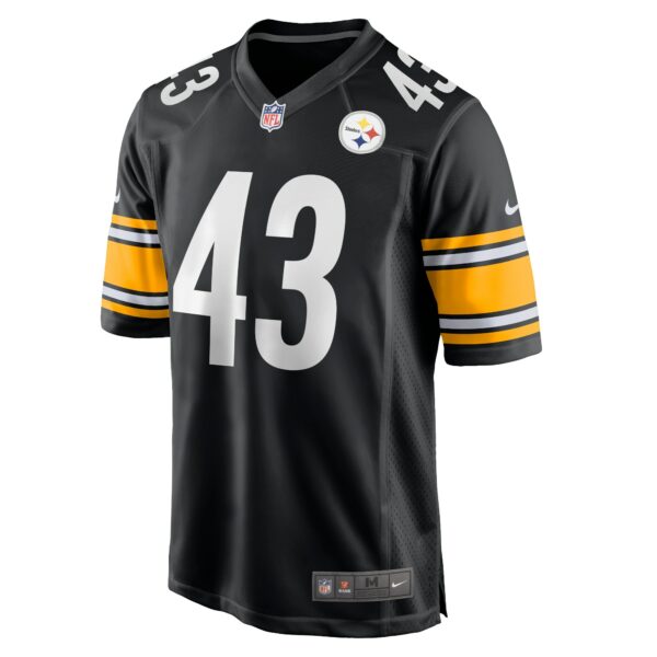 Men’s Pittsburgh Steelers Troy Polamalu Nike Black Retired Player Game Jersey