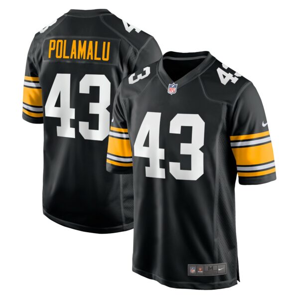 Men’s Pittsburgh Steelers Troy Polamalu Nike Black Retired Player Jersey