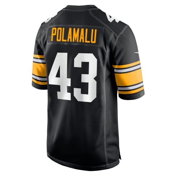 Men’s Pittsburgh Steelers Troy Polamalu Nike Black Retired Player Jersey