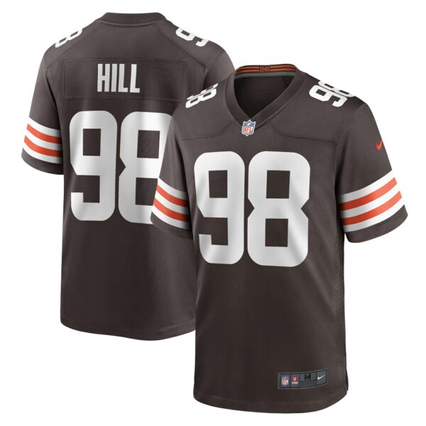 Men’s Cleveland Browns Trysten Hill Nike Brown Game Jersey