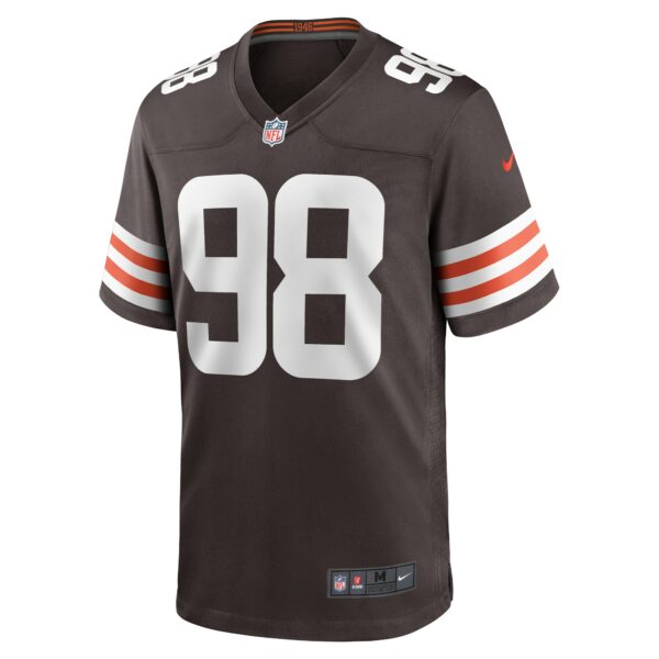 Men’s Cleveland Browns Trysten Hill Nike Brown Game Jersey