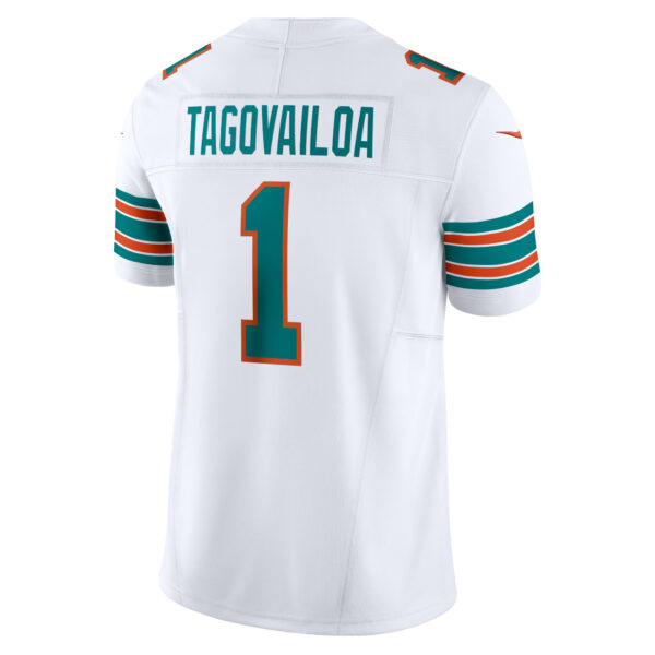 Men’s Miami Dolphins Tua Tagovailoa Nike White Vapor F.U.S.E. Limited Jersey