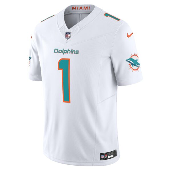 Men’s Miami Dolphins Tua Tagovailoa Nike White Vapor F.U.S.E. Limited Jersey