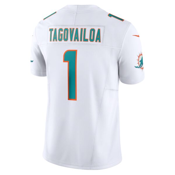 Men’s Miami Dolphins Tua Tagovailoa Nike White Vapor F.U.S.E. Limited Jersey