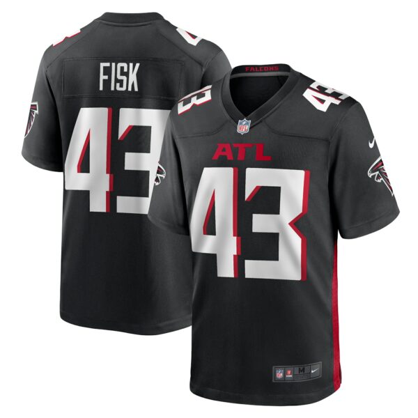 Men’s Atlanta Falcons Tucker Fisk Nike Black Player Game Jersey