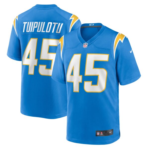 Men’s Los Angeles Chargers Tuli Tuipulotu Nike Powder Blue Team Game Jersey