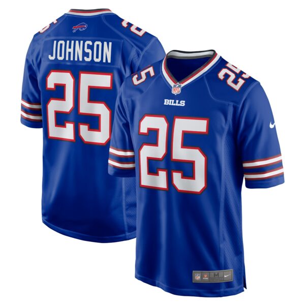 Men’s Buffalo Bills Ty Johnson Nike Royal Team Game Jersey