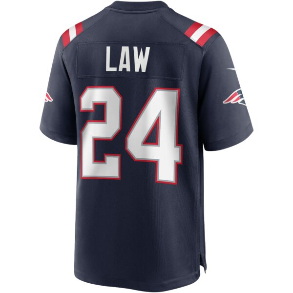 Men’s New England Patriots Ty Law Nike Navy Game Retired Player Jersey