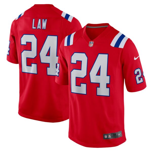 Men’s New England Patriots Ty Law Nike Red Retired Player Alternate Game Jersey