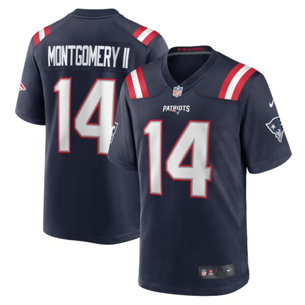 Men’s New England Patriots Ty Montgomery Nike Navy Game Jersey