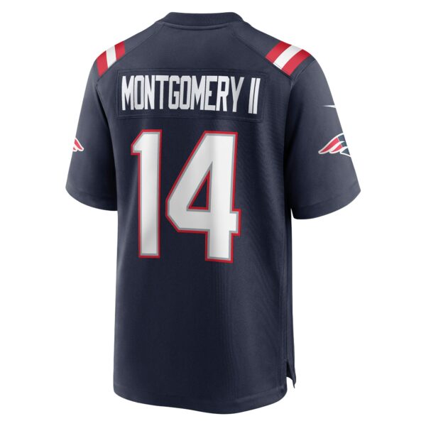 Men’s New England Patriots Ty Montgomery Nike Navy Game Jersey