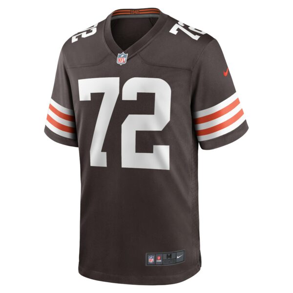 Men’s Cleveland Browns Ty Nsekhe Nike Brown Game Jersey