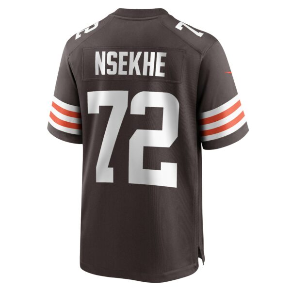 Men’s Cleveland Browns Ty Nsekhe Nike Brown Game Jersey