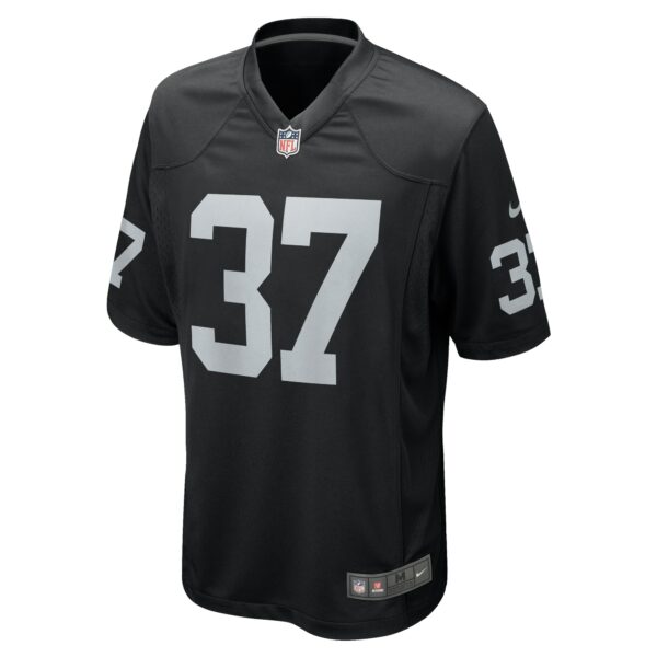 Men’s Las Vegas Raiders Tyler Hall Nike Black Team Game Jersey