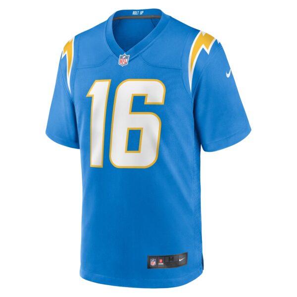 Men’s Los Angeles Chargers Tyler Johnson Nike Powder Blue Team Game Jersey