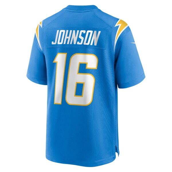 Men’s Los Angeles Chargers Tyler Johnson Nike Powder Blue Team Game Jersey