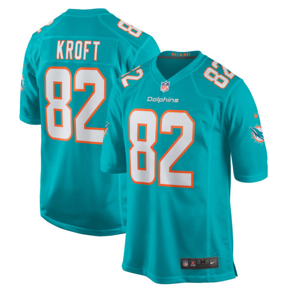 Men’s Miami Dolphins Tyler Kroft Nike Aqua Team Game Jersey