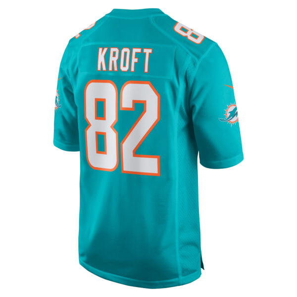 Men’s Miami Dolphins Tyler Kroft Nike Aqua Team Game Jersey