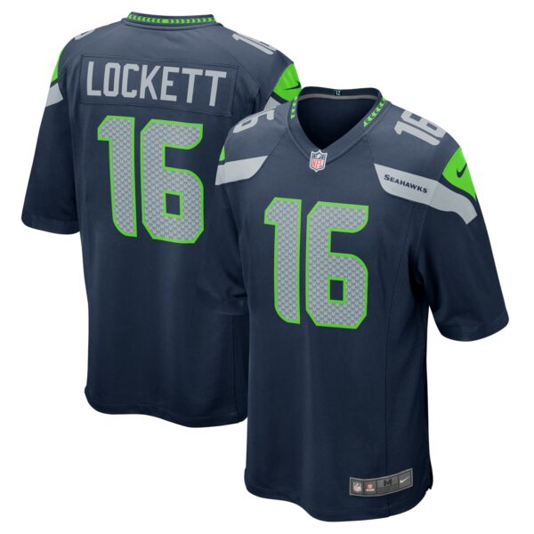 Men’s Seattle Seahawks Tyler Lockett Nike College Navy Game Team Jersey