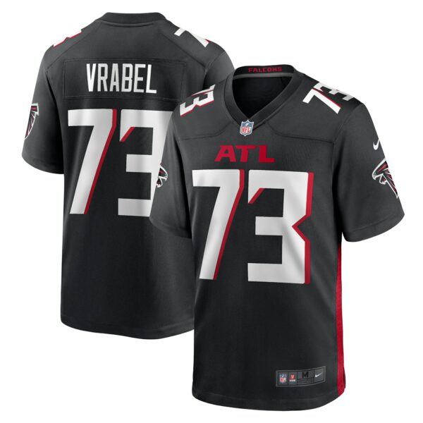 Men’s Atlanta Falcons Tyler Vrabel Nike Black Player Game Jersey