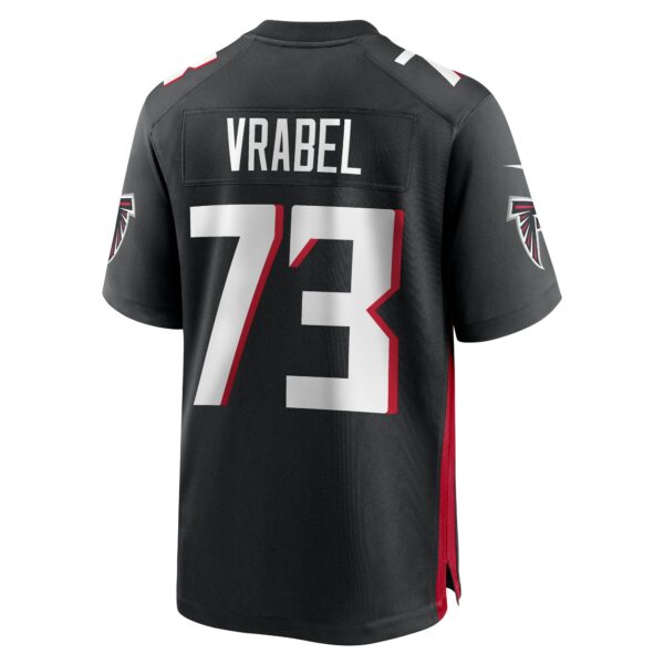 Men’s Atlanta Falcons Tyler Vrabel Nike Black Player Game Jersey