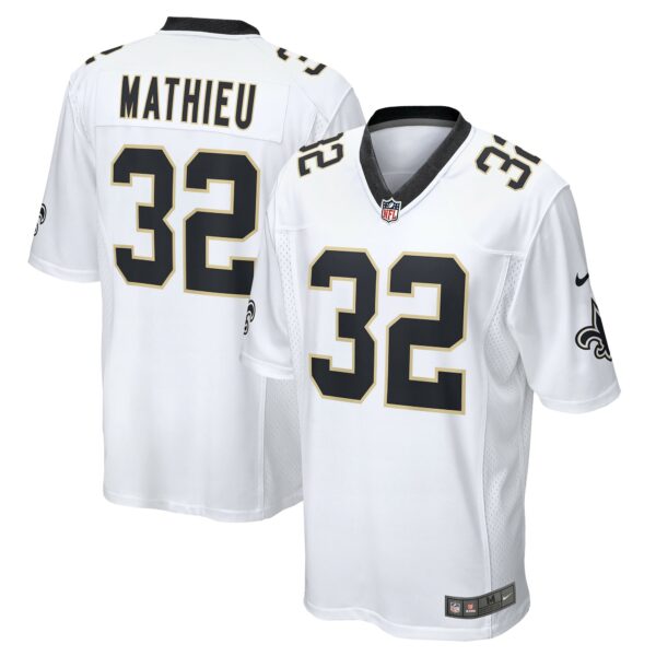 Men’s New Orleans Saints Tyrann Mathieu Nike White Game Jersey