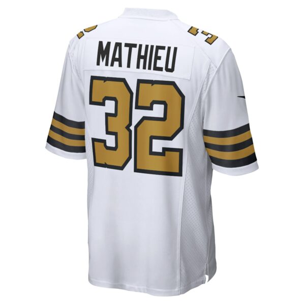 Men’s New Orleans Saints Tyrann Mathieu Nike White Player Game Jersey