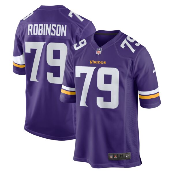 Men’s Minnesota Vikings Tyrese Robinson Nike Purple Team Game Jersey