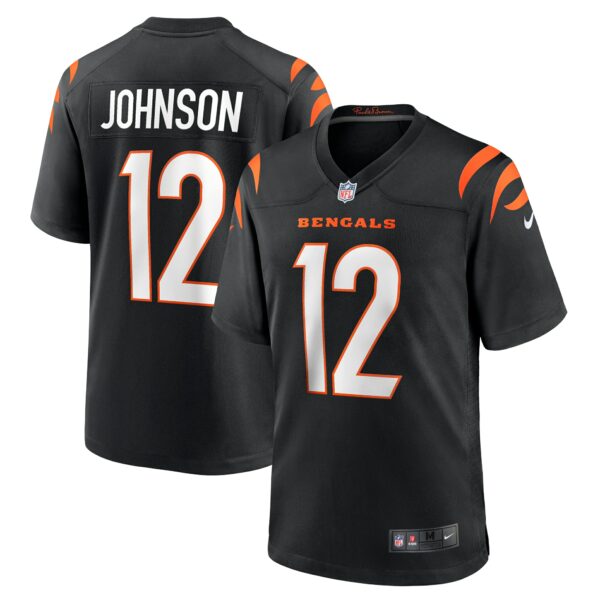 Men’s Cincinnati Bengals Tyron Johnson Nike Black Home Game Player Jersey