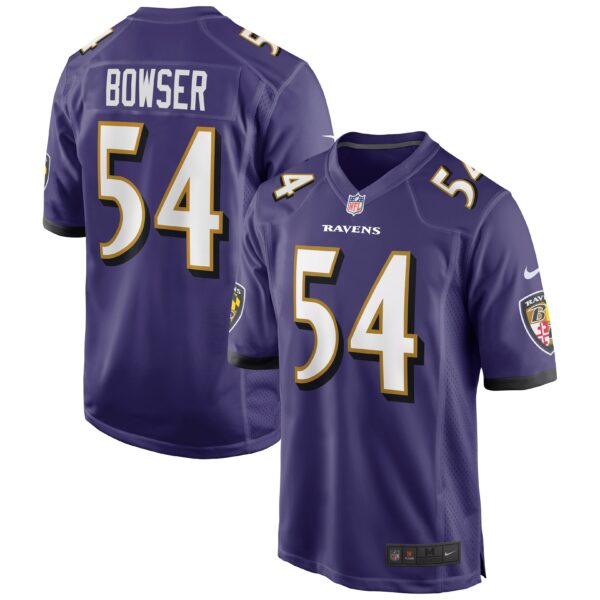 Men’s Baltimore Ravens Tyus Bowser Nike Purple Game Player Jersey