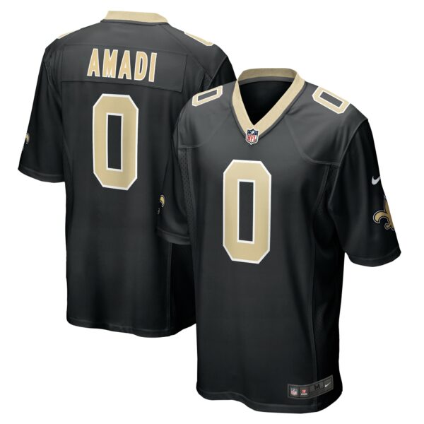 Men’s New Orleans Saints Ugo Amadi Nike Black Team Game Jersey