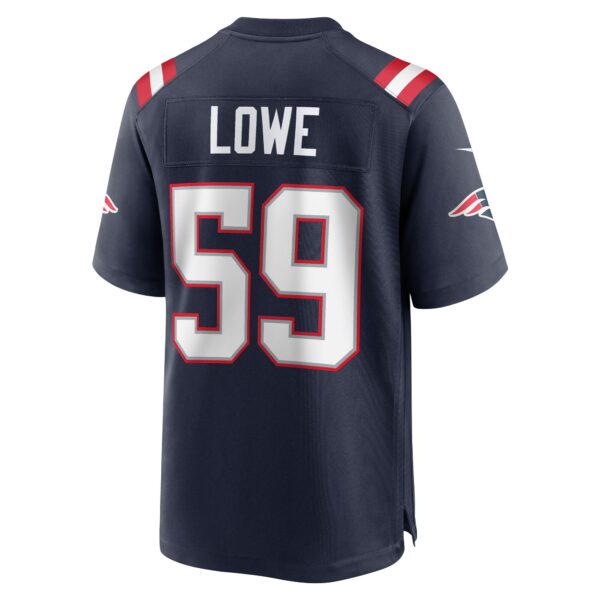 Men’s New England Patriots Vederian Lowe Nike Navy Team Game Jersey