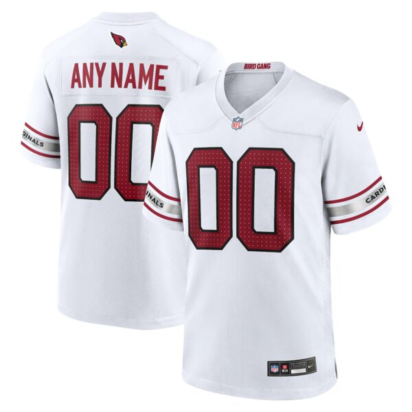 Men’s Arizona Cardinals Nike White Custom Game Jersey