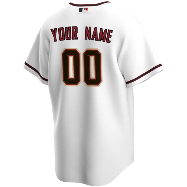 Men’s Arizona Diamondbacks Nike White Home Replica Custom Jersey