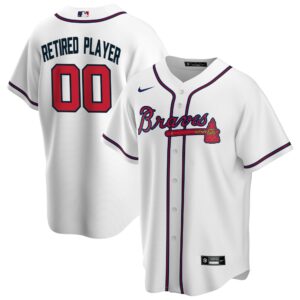 Men's Atlanta Braves Nike White Home Pick-A-Player Retired Roster Replica Jersey